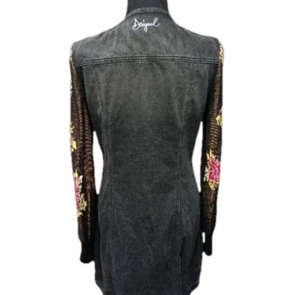 Desigual Roxanne Denim With Flower Dress - Picture 7 of 16